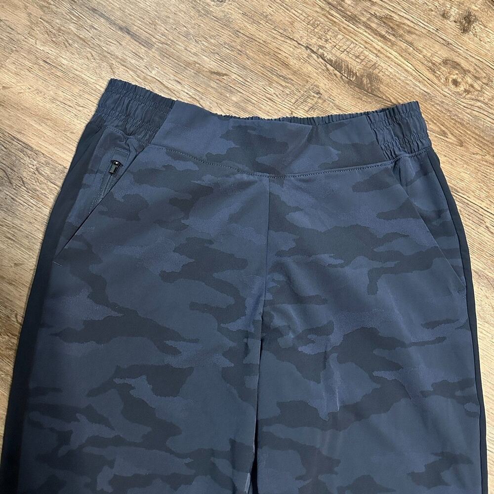 Athleta Brooklyn Textured Joggers Camo Blue Size 6 - Picture 4 of 5